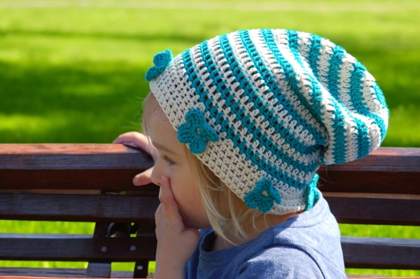 Bio-Sommerbeanie für Kinder aus Bio-Baumwolle, GOTS-zertifiziert, vegan
